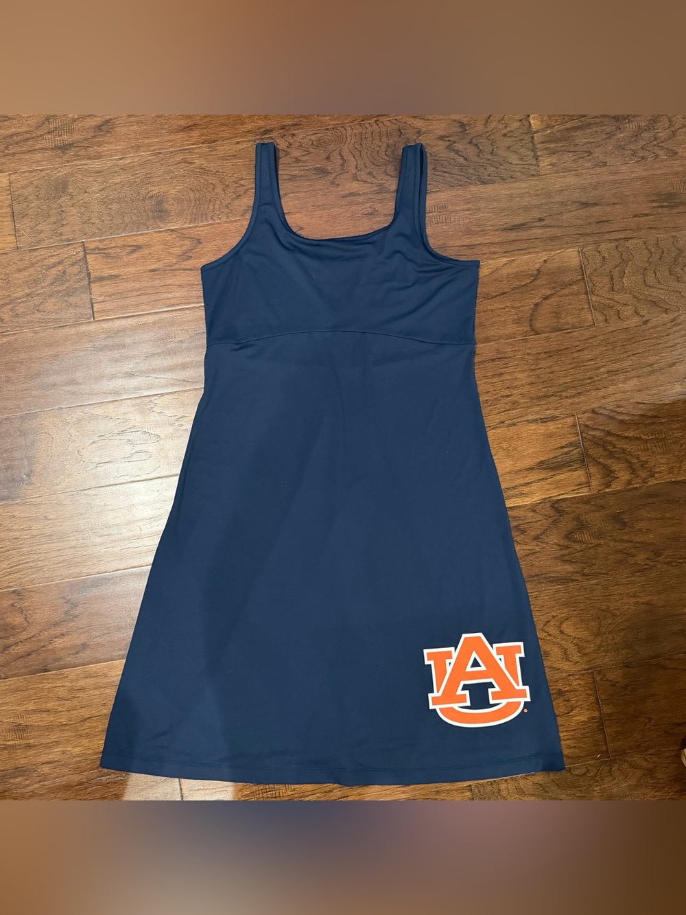 Columbia Auburn Tigers Tank Top Dress Women Medium Navy Blue Stretch Knee Length